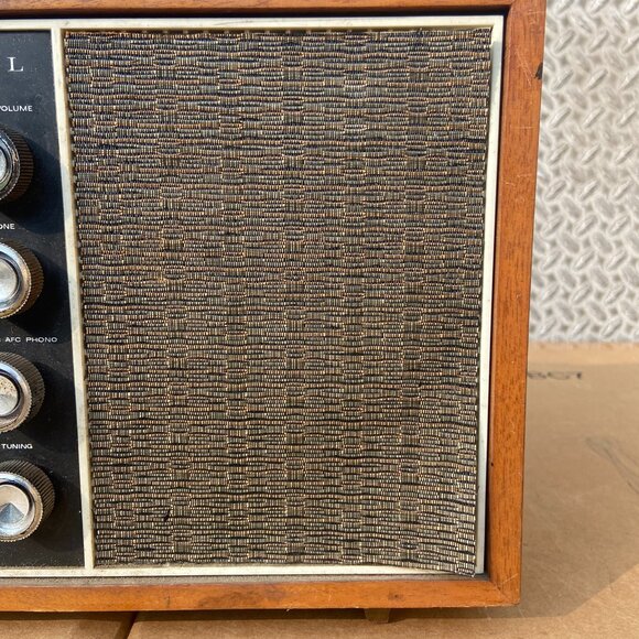 Vintage Admiral AM/FM/Phono Radio TESTED WORKS Model: YG539 6H4N-2 Made In Japan - Picture 4 of 14